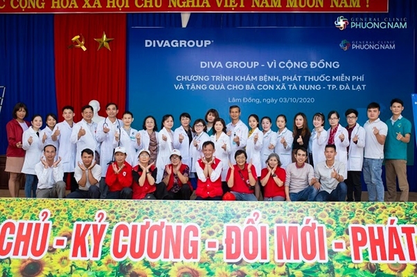 Đoàn thiện nguyện của Đa khoa Phương Nam có mặt tại xã Tà Nung, TP Đà Lạt