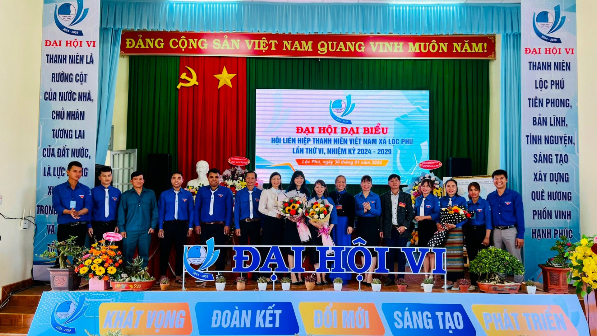 Bảo Lâm: Hội Liên hiệp Thanh niên xã Lộc Phú tổ chức thành công đại hội điểm