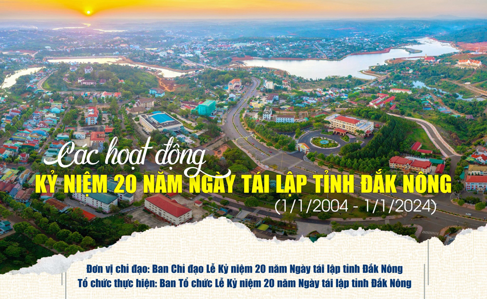 Sôi động các hoạt động Kỷ niệm 20 năm Ngày tái lập tỉnh Đắk Nông
