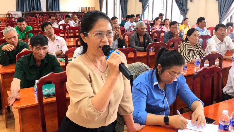 Đoàn Đại biểu Quốc hội tiếp xúc cử tri huyện Di Linh