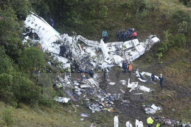 Rơi máy bay ở Colombia: Thấy hộp đen, số người chết xác định là 71