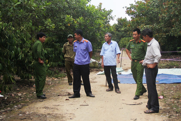 Hiện trường vụ trộm sầu riêng dẫn đến vụ án mạng làm 2 người tử vong tại huyện Đạ Huoai