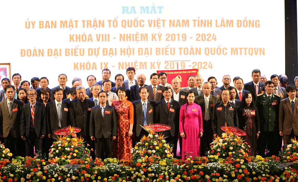 Các vị ủy viên UBMTTQVN tỉnh khóa VIII, nhiệm kỳ 2019 - 2024