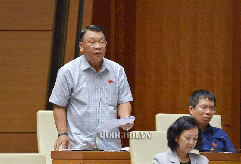 Đại biểu Quốc hội Nguyễn Tạo phát biểu đóng góp ý kiến tại kỳ họp