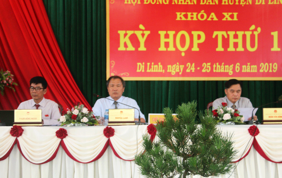 Kỳ họp thứ 10 HĐND huyện Di Linh khóa XI
