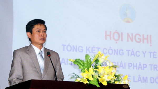 Giám đốc Sở Y tế Lâm Đồng Nguyễn Đức Thuận phát biểu khai mạc hội nghị