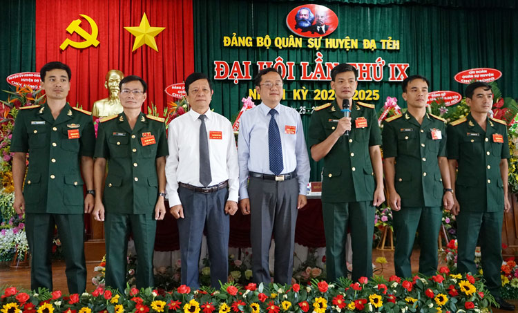 Ra mắt Ban Chấp hành Đảng bộ Quân sự huyện Đạ Tẻh, nhiệm kỳ 2020 - 2025