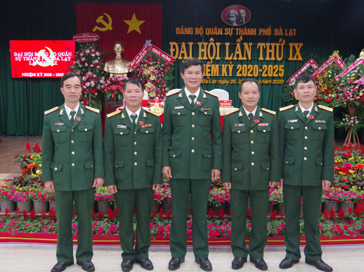 Ban Chấp hành Đảng bộ Quân sự thành phố Đà Lạt nhiệm kỳ 2020 - 2025