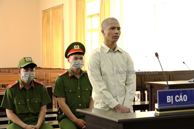 Bị cáo Nguyễn Thanh Giàu tại tòa 