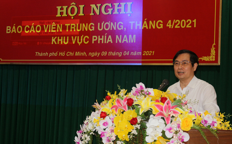 Phó trưởng Ban Tuyên giáo Trung ương Phan Xuân Thủy kết luận hội nghị và định hướng tuyên truyền thời gian tới