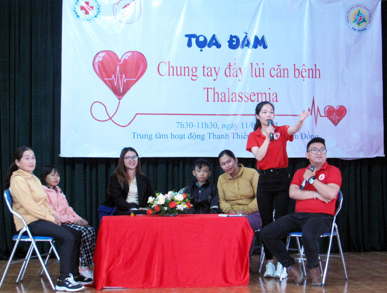 Chương trình giao lưu giữa bác sĩ, gia đình bệnh nhân và tình nguyện viên về bệnh Tan máu bẩm sinh