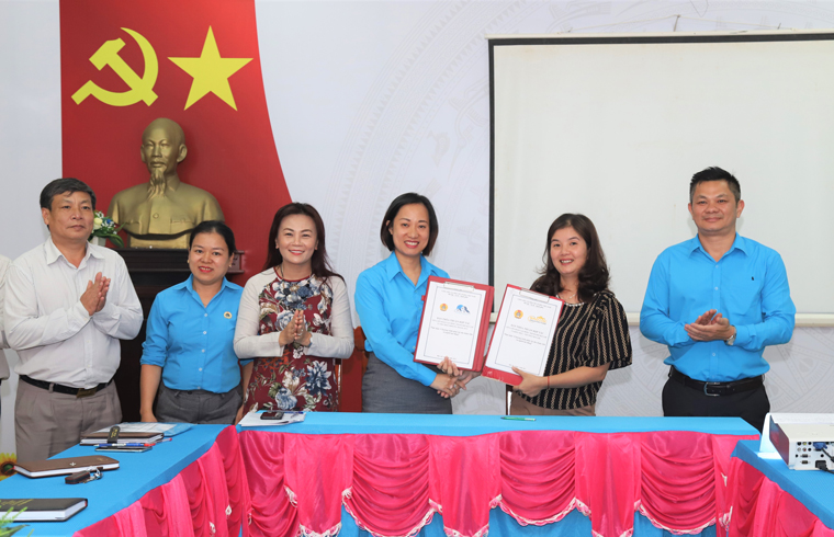 Liên đoàn Lao động TP Bảo Lộc ký kết thỏa thuận hợp tác với doanh nghiệp 