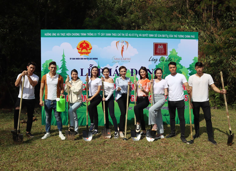 Các Miss Earth Việt Nam 2005 – 2020 và Mister Việt Nam 2019 tham gia lễ phát động trồng cây