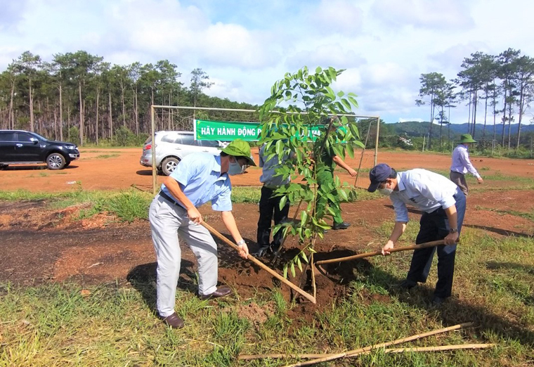 Lãnh đạo huyện Bảo Lâm phát động trồng 4,5 triệu cây xanh trên địa bàn huyện Bảo Lâm giai đoạn 2021-2025