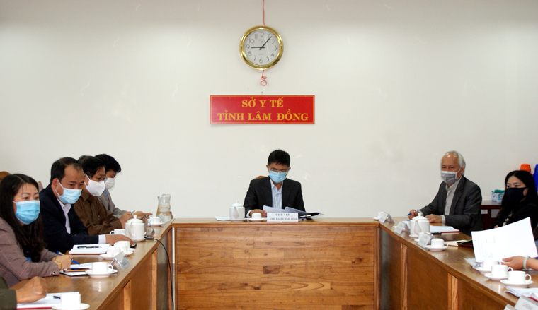Phó Chủ tịch UBND tỉnh Lâm Đồng Đặng Trí Dũng chủ trì hội nghị tại điểm cầu Lâm Đồng