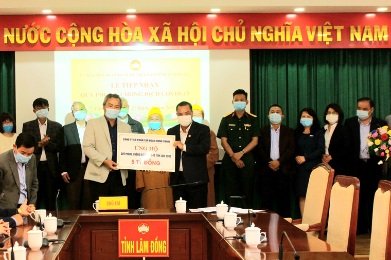 Các đơn vị, doanh nghiệp, nhà hảo tâm tại Lâm Đồng ủng hộ phòng chống dịch Covid-19