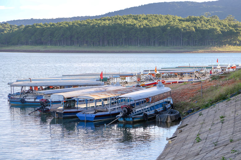 Hồ Tuyền Lâm đang được gia cố, tu sửa trước mùa mưa lũ năm 2021