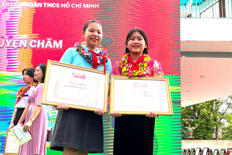 Bảo Hân và Hà Anh được Trung ương Đoàn tuyên dương giải thưởng Kim Đồng